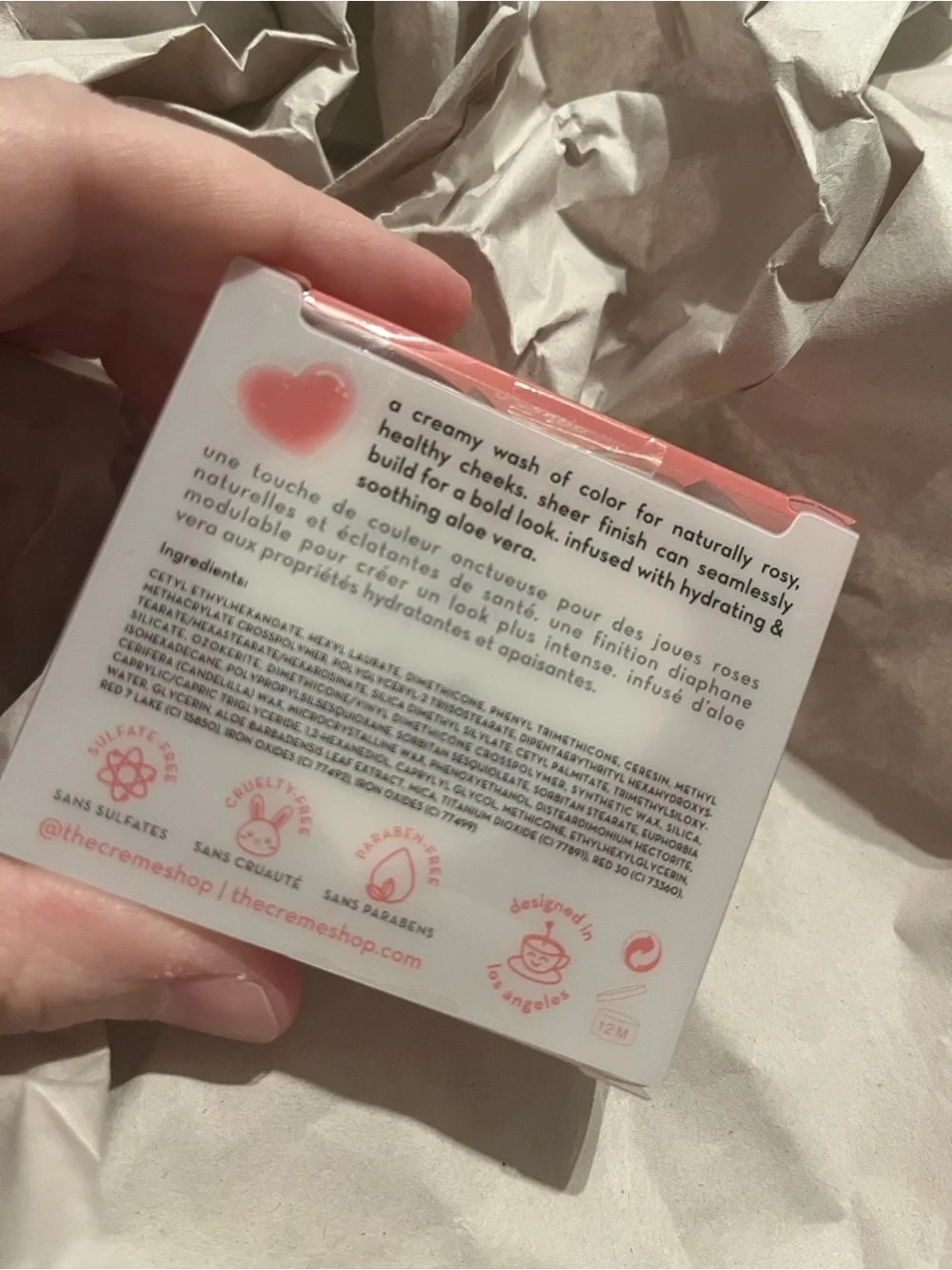 The Crème Shop Blush Balm - Pink Heart Creme Shop
